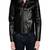 Men's black genuine lambskin leather jacket modern fashion outfit leather jacket-l93