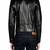 Men's black genuine lambskin leather jacket modern fashion outfit leather jacket-l93