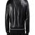 Men's black genuine lambskin leather jacket modern fashion outfit leather jacket-l95