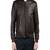 Men's black genuine lambskin leather jacket modern fashion outfit leather jacket-l97