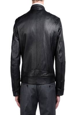 men's black lambskin leather jacket classic zip up style original 2