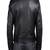 Men's black genuine lambskin leather jacket modern fashion outfit leather jacket-l98