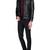 Men's black genuine lambskin leather jacket modern fashion outfit leather jacket-l100