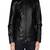 Men's black genuine lambskin leather jacket modern fashion outfit leather jacket-l102