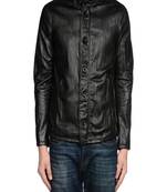 men's black lambskin leather jacket classic zip up style pro
