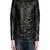 Men's black genuine lambskin leather jacket modern fashion outfit leather jacket-l103