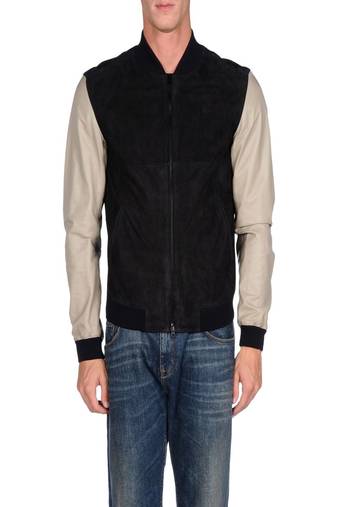Men's black suede genuine lambskin leather jacket sleeveless jacket-l105
