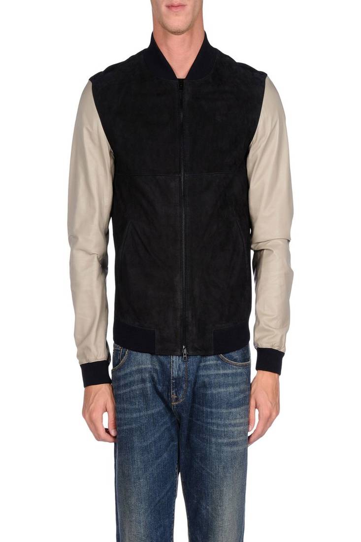 Men's black suede genuine lambskin leather jacket sleeveless jacket-l105