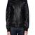 Men's black genuine lambskin leather jacket modern fashion outfit leather jacket-l106