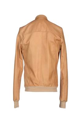 men's beige lambskin leather jacket classic zip up style premium 2