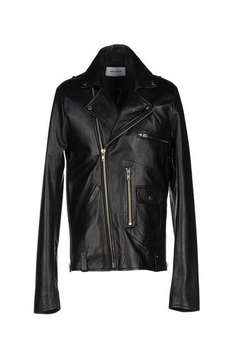 Men's black genuine lambskin leather jacket modern fashion outfit leather jacket-l114