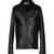 Men's black genuine lambskin leather jacket modern fashion outfit leather jacket-l114