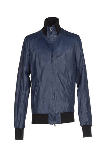 Men's navy blue genuine lambskin leather jacket modern fashion outfit leather jacket-l115