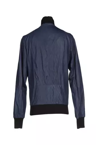 men's navy blue lambskin leather jacket classic zip up style modern