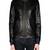 Men's black genuine lambskin leather jacket modern fashion outfit leather jacket-l117