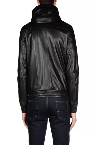 men's black lambskin leather jacket classic zip up style premium premium