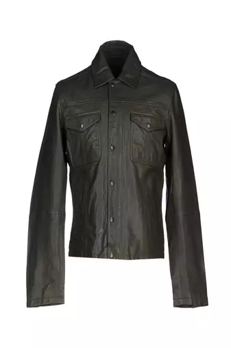 Men's black genuine lambskin leather jacket modern fashion outfit leather jacket-l120