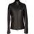 Men's black genuine lambskin leather jacket modern fashion outfit leather jacket-l121