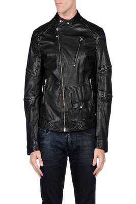 men's black lambskin leather jacket classic zip up style premium authentic 1