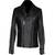Men's black genuine lambskin leather jacket modern fashion outfit leather jacket-l123