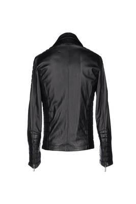 men's black lambskin leather jacket classic zip up style premium genuine 3