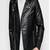 Men's black genuine lambskin leather jacket modern fashion outfit leather jacket-l124