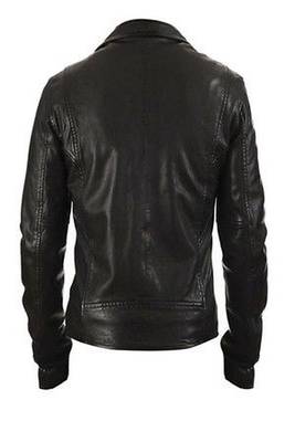men's black lambskin leather jacket classic zip up style premium refined 3