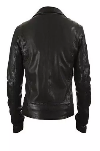 men's black lambskin leather jacket classic zip up style premium refined