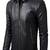 Men's black genuine lambskin leather jacket modern fashion outfit leather jacket-l127