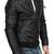 Men's black genuine lambskin leather jacket modern fashion outfit leather jacket-l127