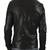 Men's black genuine lambskin leather jacket modern fashion outfit leather jacket-l131