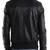 Men's black genuine lambskin leather jacket modern fashion outfit leather jacket-l133