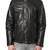 Men's black genuine lambskin leather jacket modern fashion outfit leather jacket-l134