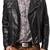 Men's genuine lambskin leather motorcycle slim fit designer men biker jacket-l136
