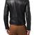 Men's genuine lambskin leather motorcycle slim fit designer men biker jacket-l136