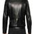 Men's black genuine lambskin leather motorcycle jacket slim fit designer men biker jacket-l138