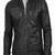 Men's black genuine lambskin leather motorcycle jacket slim fit designer men biker jacket-l139
