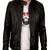 Men's black genuine lambskin leather motorcycle jacket slim fit designer men biker jacket-l140