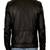 Men's black genuine lambskin leather motorcycle jacket slim fit designer men biker jacket-l140
