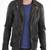 Men's black genuine lambskin leather motorcycle jacket slim fit designer men biker jacket-l160