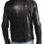 Men's black genuine lambskin leather motorcycle jacket slim fit designer men biker jacket-l161