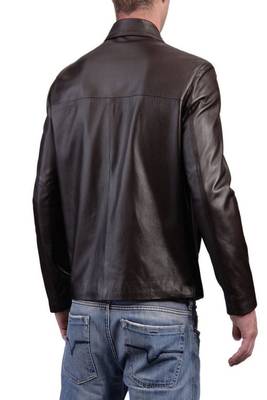 men's black lambskin leather biker jacket classic moto zip style ultimate 3