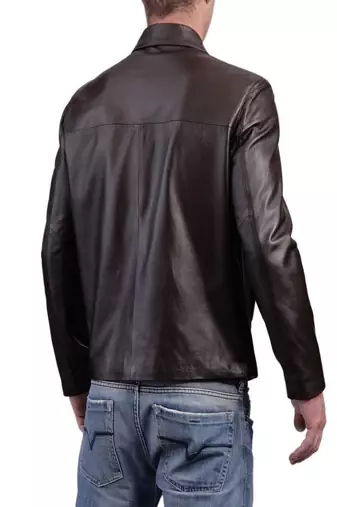 men's black lambskin leather biker jacket classic moto zip style ultimate