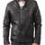 Men's black genuine lambskin leather motorcycle jacket slim fit designer men biker jacket-l170
