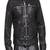 Men's black genuine lambskin leather motorcycle jacket slim fit designer men biker jacket-l176