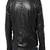 Men's black genuine lambskin leather motorcycle jacket slim fit designer men biker jacket-l178