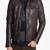 Men's brown genuine lambskin leather motorcycle jacket slim fit designer men biker jacket-l182