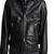 Men's black genuine lambskin leather motorcycle jacket slim fit designer men biker jacket-l185