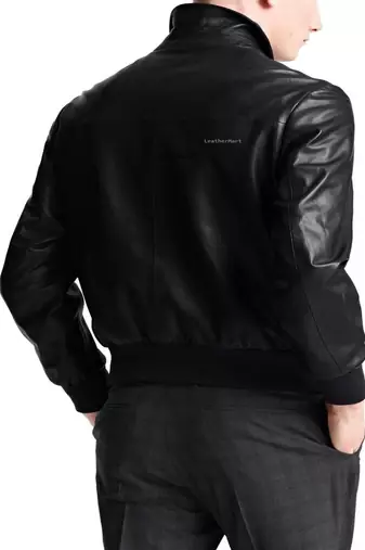 men's black lambskin leather biker jacket classic moto zip style premium elegant