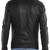 Men's black genuine lambskin leather motorcycle jacket slim fit designer men biker jacket-l191